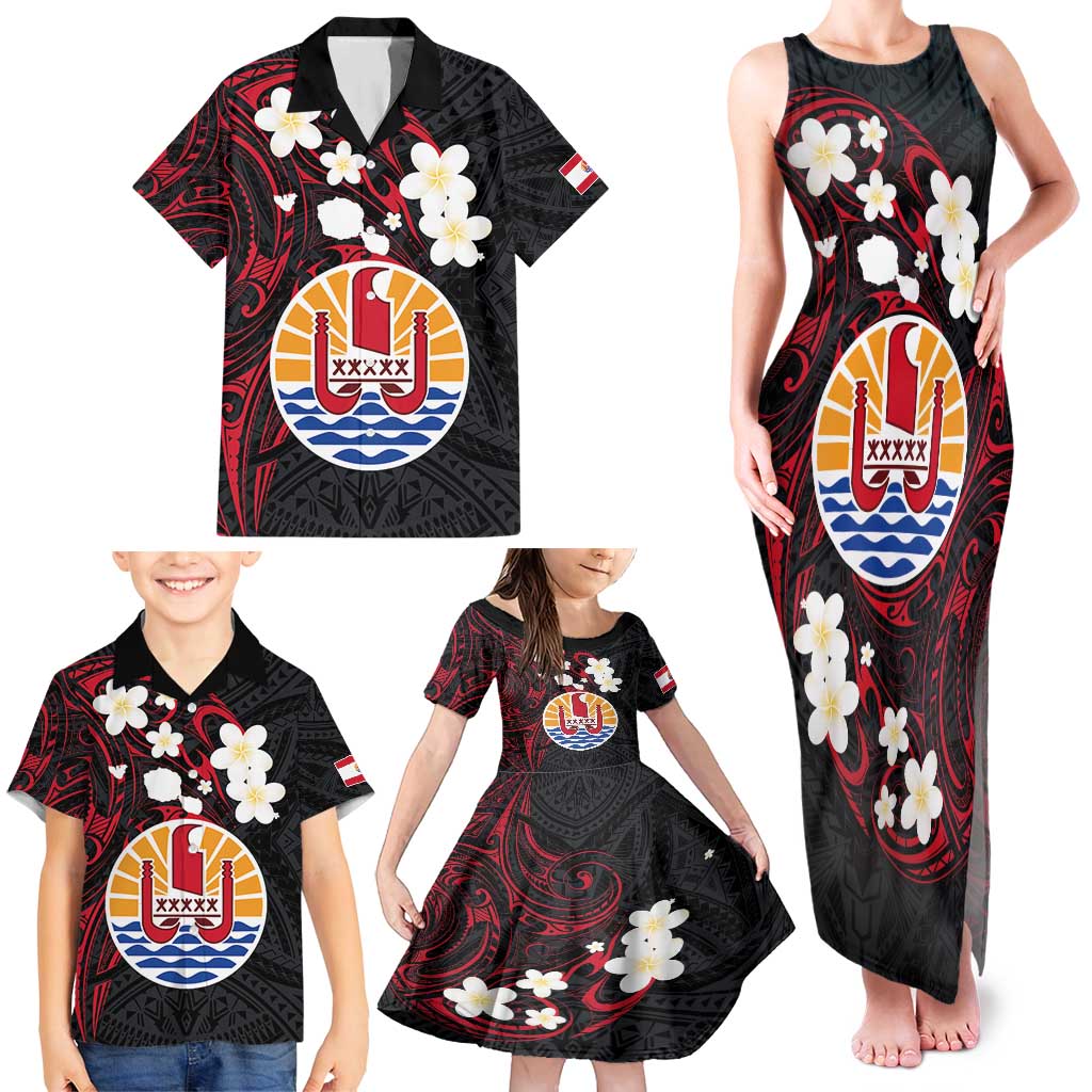 French Polynesia Tiare Day Family Matching Tank Maxi Dress and Hawaiian Shirt Seal and Polynesian Pattern LT03 - Polynesian Pride