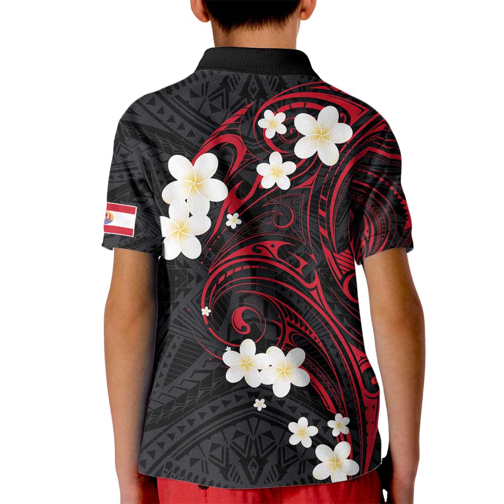 French Polynesia Tiare Day Kid Polo Shirt Seal and Polynesian Pattern LT03 - Polynesian Pride