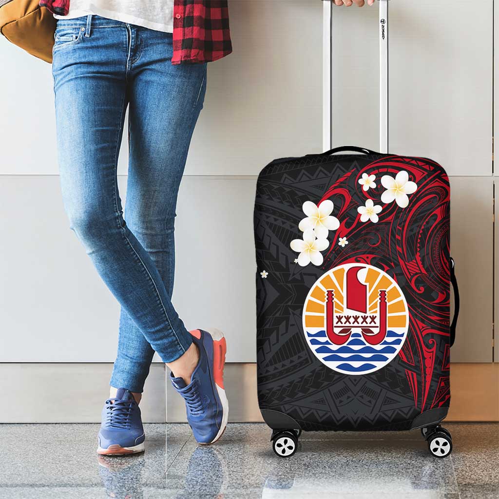 French Polynesia Tiare Day Luggage Cover Seal and Polynesian Pattern LT03 - Polynesian Pride