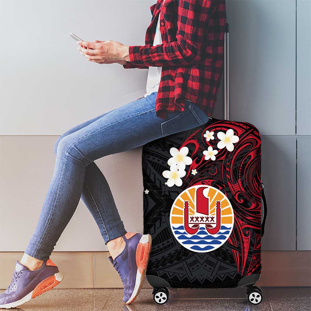 French Polynesia Tiare Day Luggage Cover Seal and Polynesian Pattern LT03 - Polynesian Pride