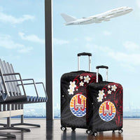 French Polynesia Tiare Day Luggage Cover Seal and Polynesian Pattern LT03 - Polynesian Pride