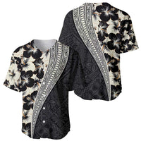 Bula Hibiscus Festival Baseball Jersey Tapa Pattern Half Style LT03 - Polynesian Pride