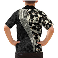 Bula Hibiscus Festival Family Matching Mermaid Dress and Hawaiian Shirt Tapa Pattern Half Style LT03 - Polynesian Pride