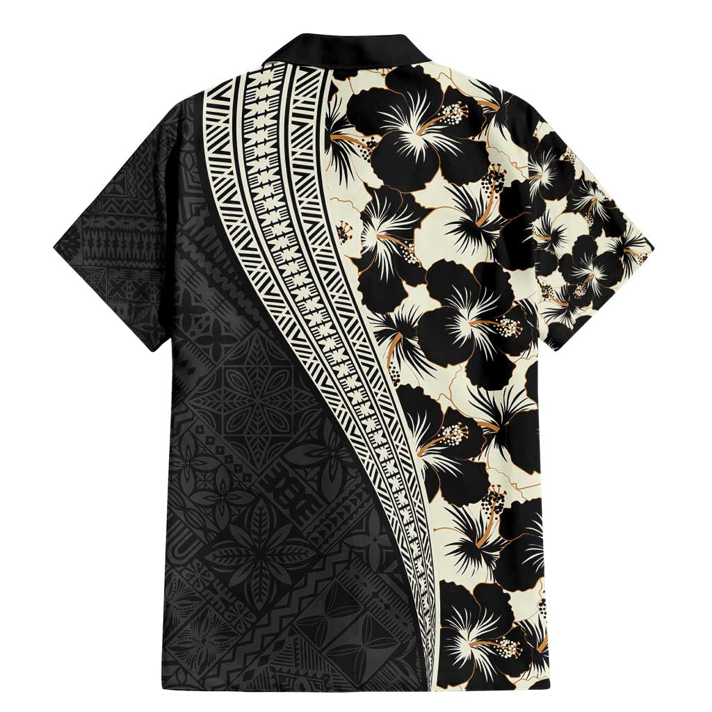Bula Hibiscus Festival Family Matching Mermaid Dress and Hawaiian Shirt Tapa Pattern Half Style LT03 - Polynesian Pride