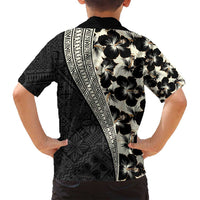 Bula Hibiscus Festival Family Matching Tank Maxi Dress and Hawaiian Shirt Tapa Pattern Half Style LT03 - Polynesian Pride