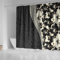 Bula Hibiscus Festival Shower Curtain Tapa Pattern Half Style LT03 - Polynesian Pride