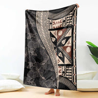 Bula Hibiscus Festival Blanket Fijian Masi Pattern Half Style LT03 - Polynesian Pride