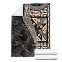 Bula Hibiscus Festival Blanket Fijian Masi Pattern Half Style LT03 - Polynesian Pride