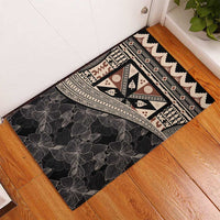 Bula Hibiscus Festival Rubber Doormat Fijian Masi Pattern Half Style LT03 - Polynesian Pride