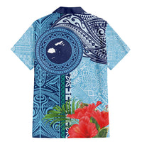 Fiji Day Family Matching Mermaid Dress and Hawaiian Shirt Tapa Pattern and Hibiscus Flower