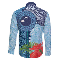 Fiji Day Family Matching Puletasi and Hawaiian Shirt Tapa Pattern and Hibiscus Flower