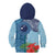 Fiji Day Kid Hoodie Tapa Pattern and Hibiscus Flower