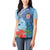 Fiji Day Women Polo Shirt Tapa Pattern and Hibiscus Flower