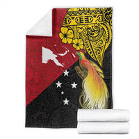 Papua New Guinea Independence Day Blanket Bird-of-Paradise with Map and Polynesian Pattern LT03 - Polynesian Pride