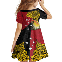 Papua New Guinea Independence Day Family Matching Tank Maxi Dress and Hawaiian Shirt Bird-of-Paradise with Map and Polynesian Pattern LT03 - Polynesian Pride