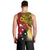 Papua New Guinea Independence Day Men Tank Top Bird-of-Paradise with Map and Polynesian Pattern