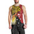 Papua New Guinea Independence Day Men Tank Top Bird-of-Paradise with Map and Polynesian Pattern