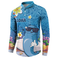 Aloha Hawaiian Monk Seal Button Sweatshirt Polynesian Tattoo The Ocean and Undersea Vibe LT03 - Polynesian Pride