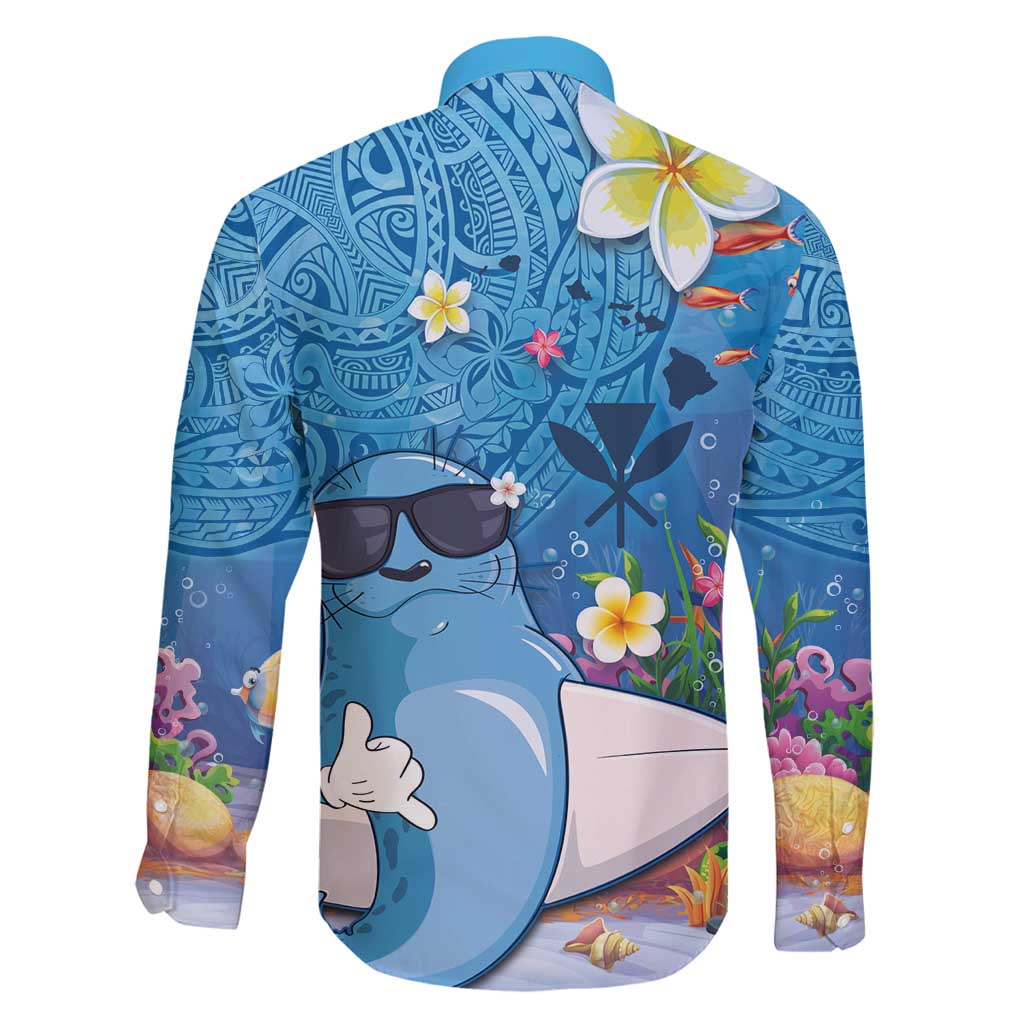 Aloha Hawaiian Monk Seal Family Matching Mermaid Dress and Hawaiian Shirt Polynesian Tattoo The Ocean and Undersea Vibe