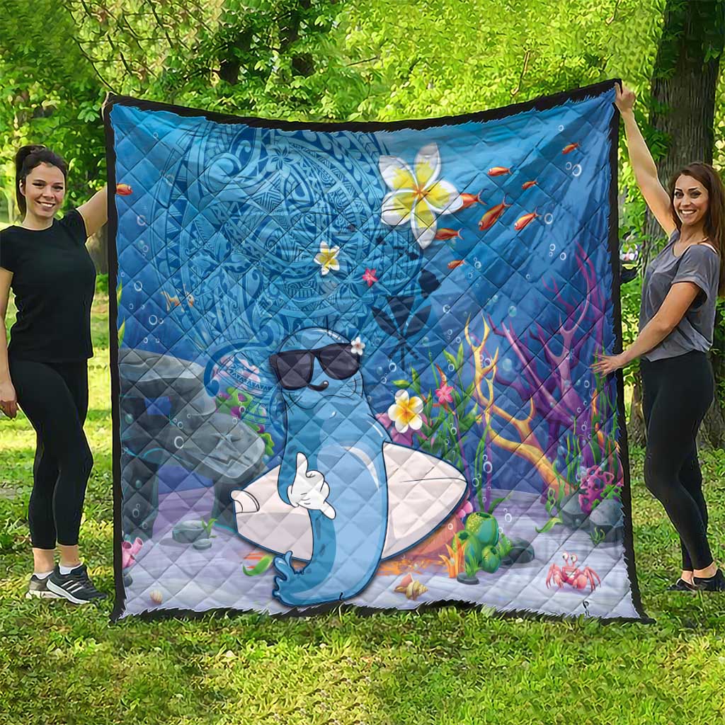 Aloha Hawaiian Monk Seal Quilt Polynesian Tattoo The Ocean and Undersea Vibe