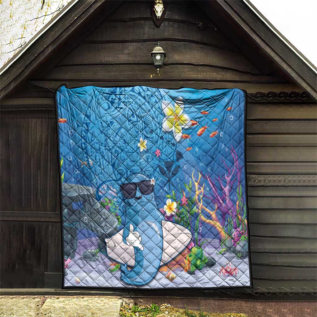 Aloha Hawaiian Monk Seal Quilt Polynesian Tattoo The Ocean and Undersea Vibe