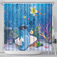 Aloha Hawaiian Monk Seal Shower Curtain Polynesian Tattoo The Ocean and Undersea Vibe LT03 - Polynesian Pride