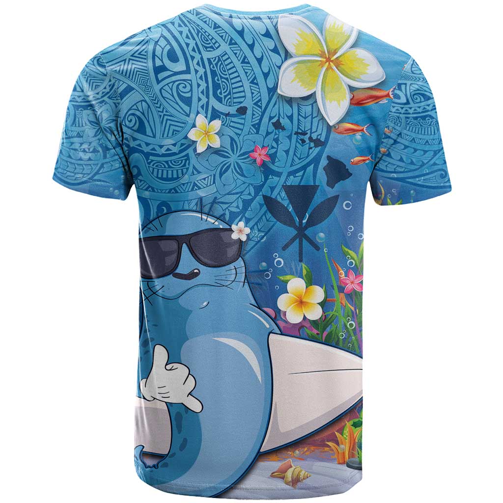 Aloha Hawaiian Monk Seal T Shirt Polynesian Tattoo The Ocean and Undersea Vibe