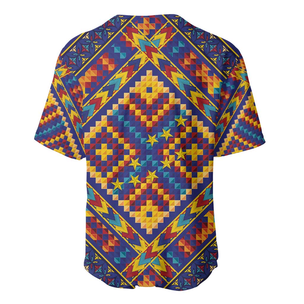 Kolose-Tuvalu Crochet Baseball Jersey with Polynesian and Pacific Tattoos - Polynesian Pride