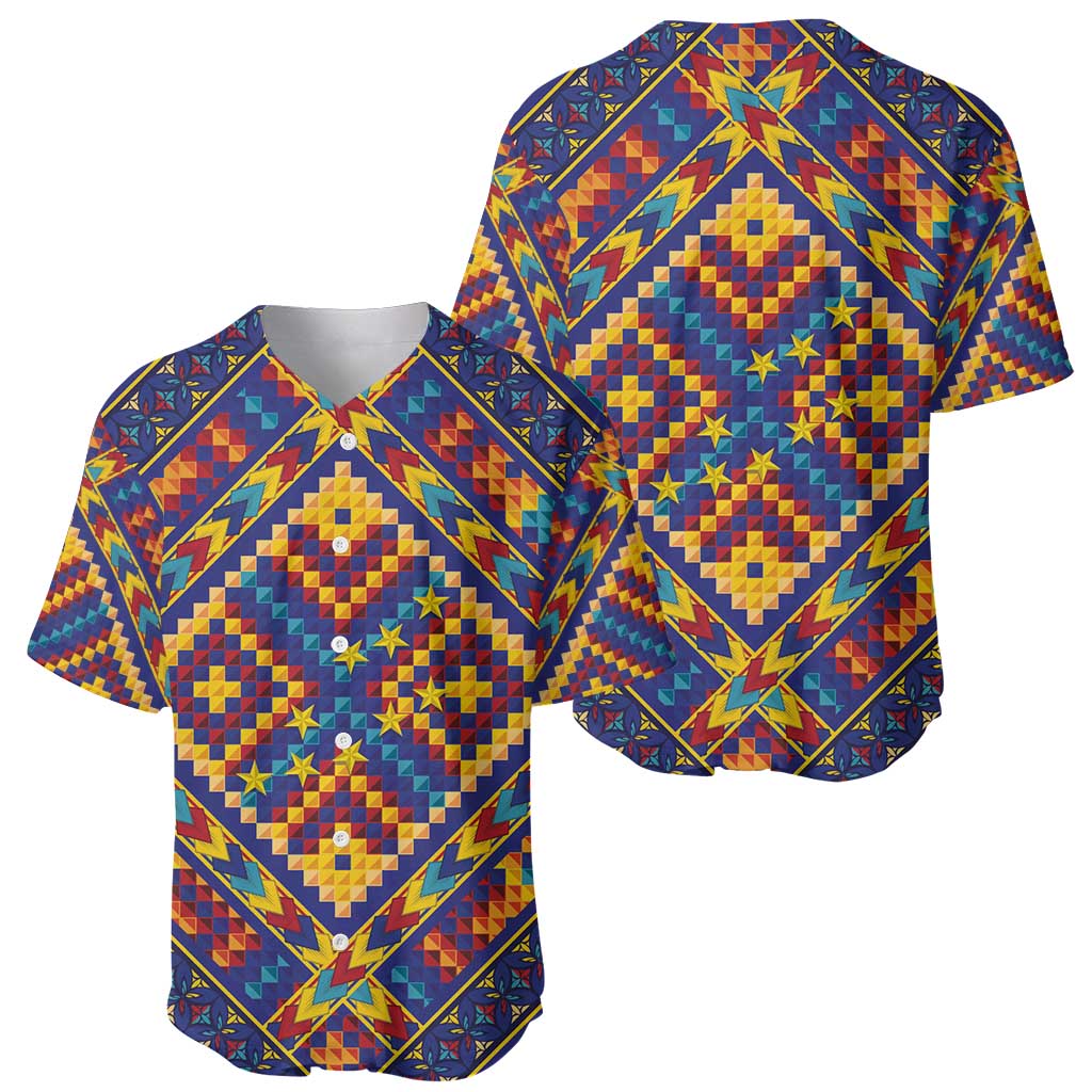 Kolose-Tuvalu Crochet Baseball Jersey with Polynesian and Pacific Tattoos - Polynesian Pride