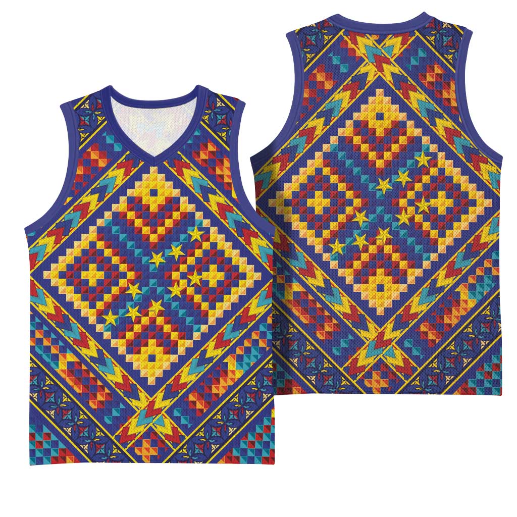 Kolose-Tuvalu Crochet Basketball Jersey with Polynesian and Pacific Tattoos LT03 - Polynesian Pride