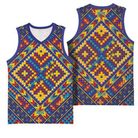Kolose-Tuvalu Crochet Basketball Jersey with Polynesian and Pacific Tattoos LT03 - Polynesian Pride