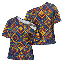 Kolose-Tuvalu Crochet Cross Shoulder Shirt with Polynesian and Pacific Tattoos LT03 - Polynesian Pride