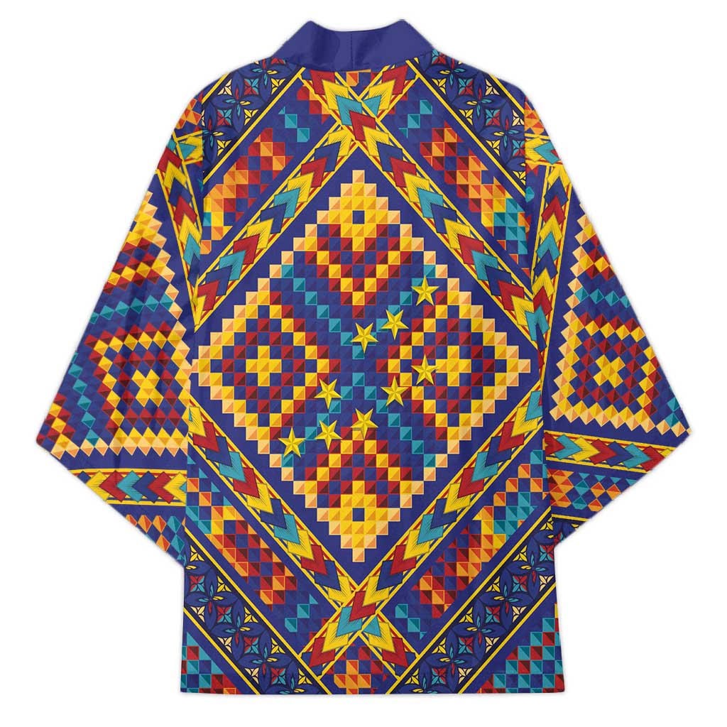 Kolose-Tuvalu Crochet Kimono with Polynesian and Pacific Tattoos LT03 - Polynesian Pride