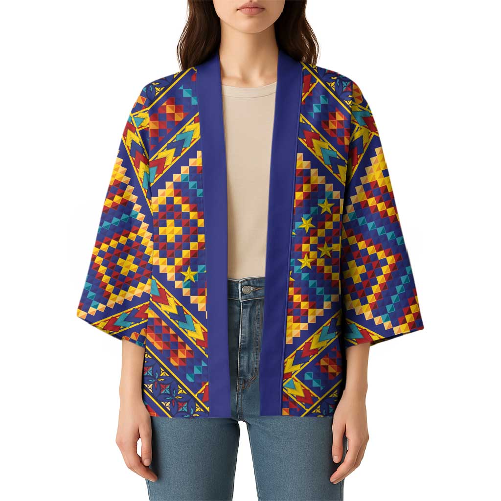 Kolose-Tuvalu Crochet Kimono with Polynesian and Pacific Tattoos LT03 - Polynesian Pride