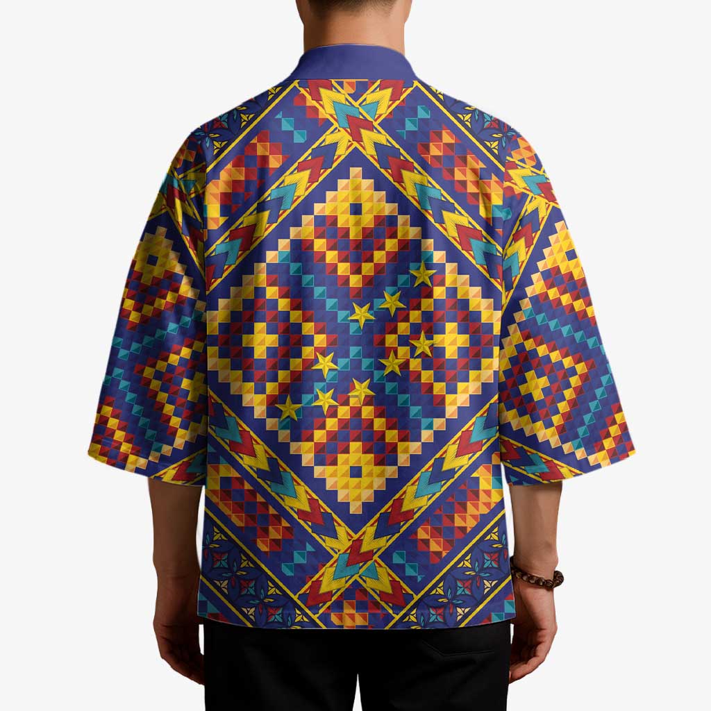 Kolose-Tuvalu Crochet Kimono with Polynesian and Pacific Tattoos LT03 - Polynesian Pride