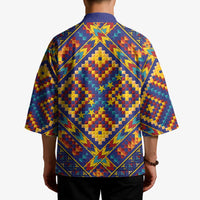 Kolose-Tuvalu Crochet Kimono with Polynesian and Pacific Tattoos LT03 - Polynesian Pride