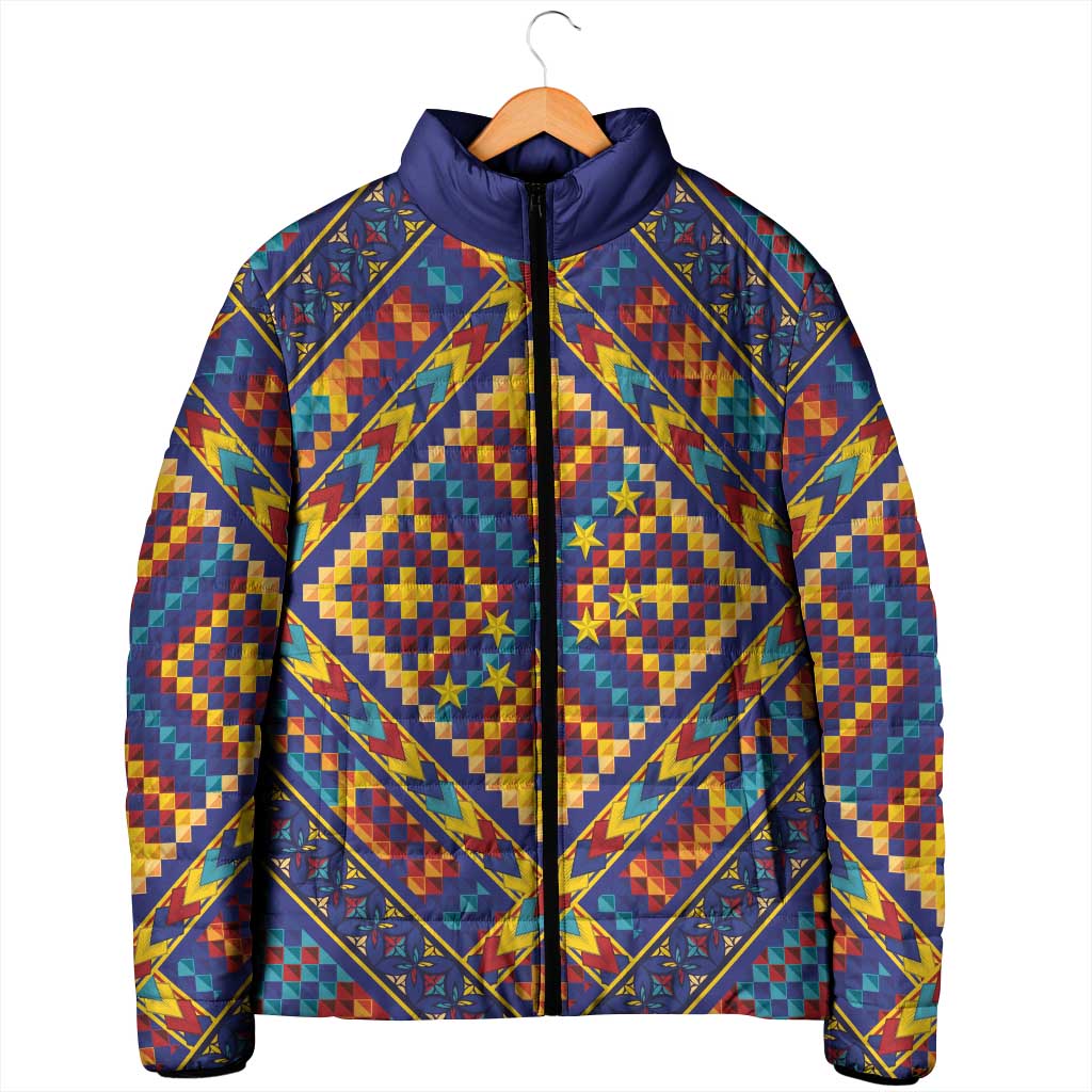 Kolose-Tuvalu Crochet Padded Jacket with Polynesian and Pacific Tattoos - Polynesian Pride