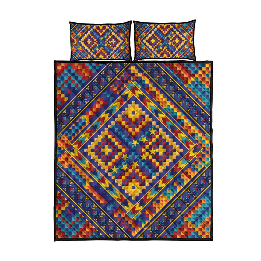 Kolose-Tuvalu Crochet Quilt Bed Set with Polynesian and Pacific Tattoos - Polynesian Pride