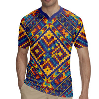 Kolose-Tuvalu Crochet Rugby Jersey with Polynesian and Pacific Tattoos - Polynesian Pride