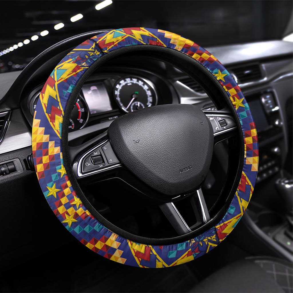 Kolose-Tuvalu Crochet Steering Wheel Cover with Polynesian and Pacific Tattoos - Polynesian Pride