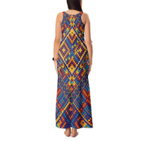 Kolose-Tuvalu Crochet Tank Maxi Dress with Polynesian and Pacific Tattoos - Polynesian Pride