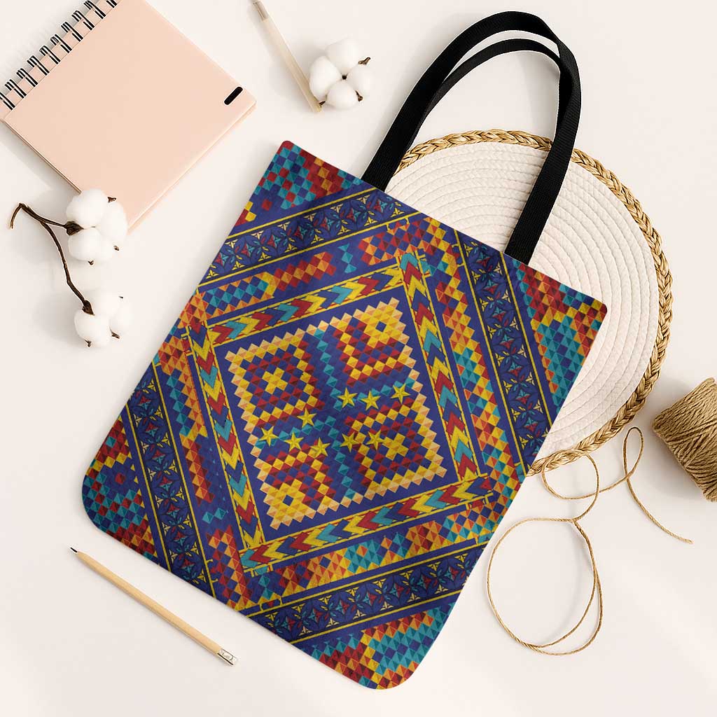 Kolose-Tuvalu Crochet Tote Bag with Polynesian and Pacific Tattoos - Polynesian Pride
