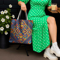 Kolose-Tuvalu Crochet Tote Bag with Polynesian and Pacific Tattoos - Polynesian Pride