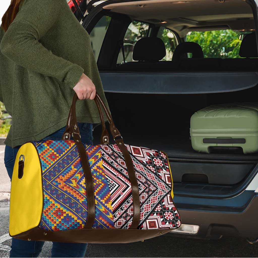 Tuvaluan and New Zealand Culture Travel Bag The Art of Kolose and Taniko - Polynesian Pride