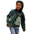 Custom New Zealand Kid Hoodie Silver Fern and Hei Tiki with Papua Shell Maori Tribal LT03 - Polynesian Pride