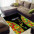 Personalised Vanuatu Running Area Rug Footprint and Hibiscus Polynesian Style