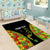 Personalised Vanuatu Running Area Rug Footprint and Hibiscus Polynesian Style