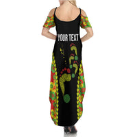 Personalised Vanuatu Running Family Matching Summer Maxi Dress and Hawaiian Shirt Footprint and Hibiscus Polynesian Style LT03 - Polynesian Pride