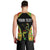 Personalised Vanuatu Running Men Tank Top Footprint and Hibiscus Polynesian Style