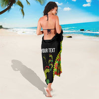 Personalised Vanuatu Running Sarong Footprint and Hibiscus Polynesian Style LT03 - Polynesian Pride